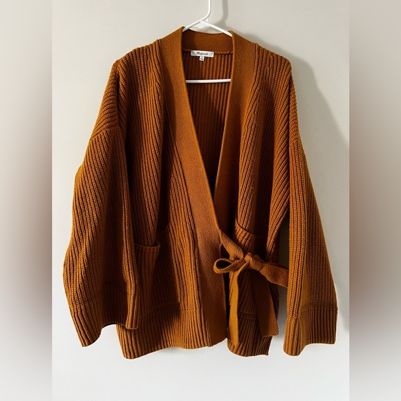 Madewell Madison Side Tie Cardigan - Sz Medium - Picture 4 of 8